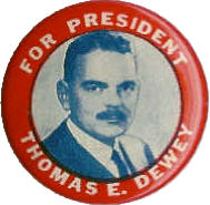 1944 Dewey Campaign Button