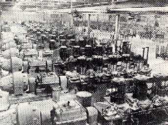 A section of the Dry Wire Drawing Department in American Steel and Wire