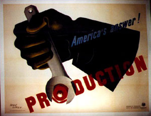 The Office of War Production created these posters to facilitate labor mobilization.