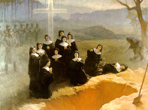 [Painting depicting the execution of the Eleven Nuns of Nowogrodek]