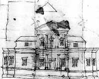 Jefferson Sketch for Early Monticello - ca. 1768