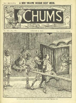 P.H., "Joe Could Not Remove His Eyes from the Animal before Him" [Cover], Chums (Vol. VI, no. 310) 1898.