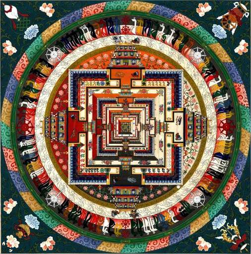 kalachakra Tibetan Buddhist sand mandala
