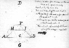 Jefferson's Building Notebook begun 1770 - Drawing of 3 sides of an Octagon