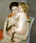 Reine Lefebvre Holding a Nude Baby