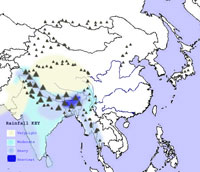 Physical Map Of Monsoon Asia