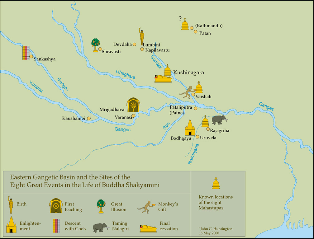 buddhist pilgrimage map