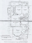 Floor plan of three-decker prepared for T.J. Maney, 1889